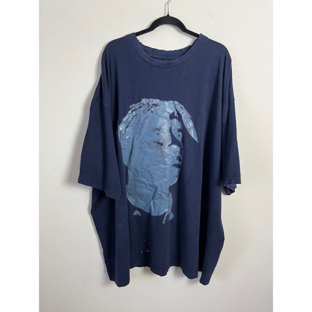 Vintage Makaveli‎ 2Pac Graphic Tee 4X Bleached Worn